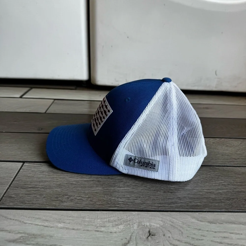 Columbia Pfg Mesh Snap Back Fish Flag Ballcap Titanium White | One Size